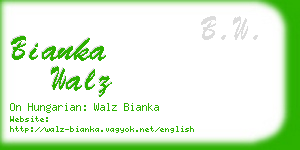 bianka walz business card
